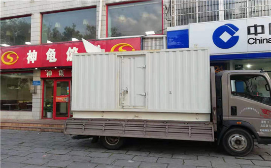 后安镇出租发电机施工案例